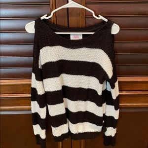 Justice size 18 cold shoulder sweater